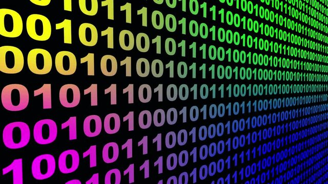 4k,Binary source code,data digital display,future tech background.