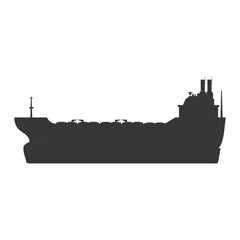 Obraz premium Freigther boat ship icon vector illustration graphic design
