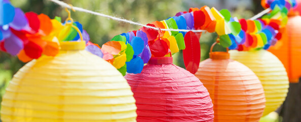 Decoration of Chinese lanterns