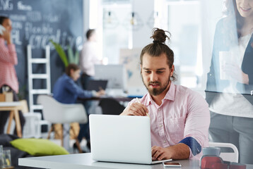 Businesspeople smiling discussing ideas
