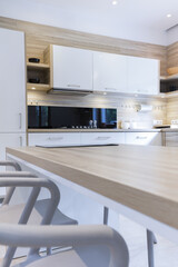 Kitchen cupboards in modern style