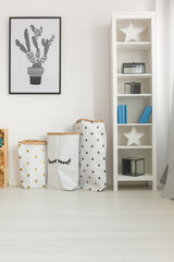 Simple decor in baby room