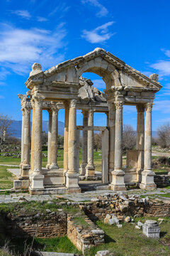 The Tetrapylon, Monumental Gate  in Aphrodisias Turkey