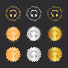 Kopfh&ouml;rer - Bronze, Silber, Gold Medaillen