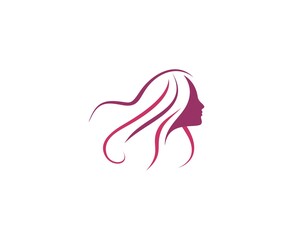 Woman hair logo