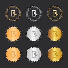 Smartphone Anruf - Bronze, Silber, Gold Medaillen