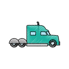 Cargo truck vehicle icon vector illustration graphic design