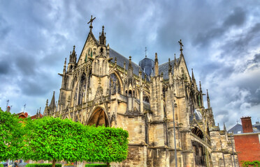 Fototapeta na wymiar Gothic Basilica Saint Urbain of Troyes in France
