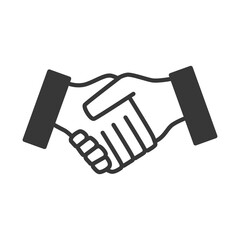 Handshake business symbol icon vector illustration graphic design