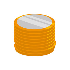 Money coins isolated icon vector illustration graphic design