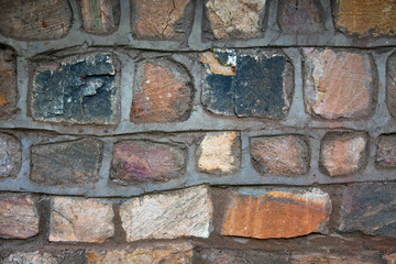 Fototapeta premium Texture walls of natural stone in South Africa.