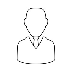 Businessman executive avatar icon vector illustration graphic design