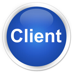 Client premium blue round button