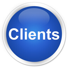 Clients premium blue round button