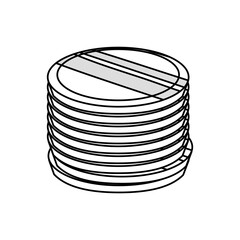 Money coins isolated icon vector illustration graphic design