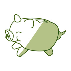 Piggy money savings icon vector illustration graphic design