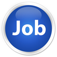 Job premium blue round button