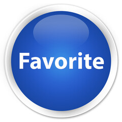 Favorite premium blue round button