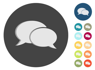 3D Icons - Sprechblasen - Kommentar