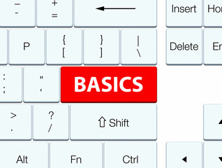Basics red keyboard button