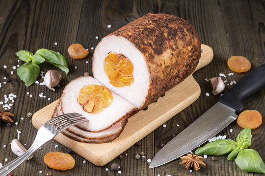 homemade ham with apricot