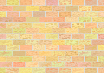 Fragment of brick walls in different shades. 