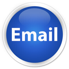 Email premium blue round button