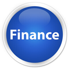 Finance premium blue round button