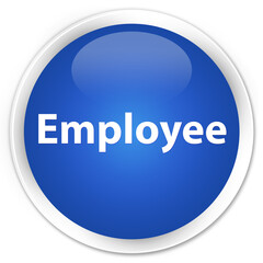 Employee premium blue round button