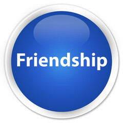Friendship premium blue round button