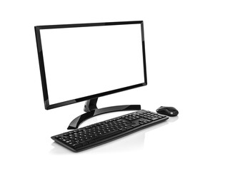 Modern PC computer isolated.