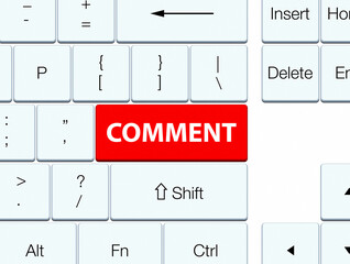 Comment red keyboard button