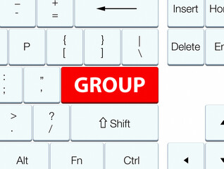 Group red keyboard button