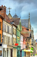 Traditional houses in Troyes, France