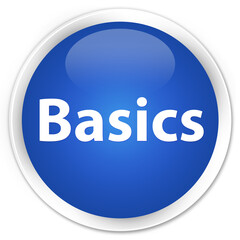 Basics premium blue round button