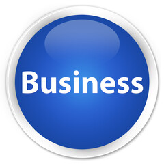 Business premium blue round button