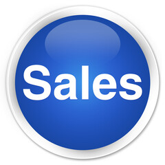 Sales premium blue round button