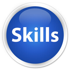 Skills premium blue round button