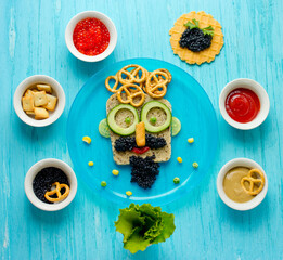 Food art - sandwiches for dad