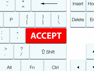 Accept red keyboard button