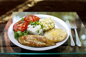 steak grilled chicken