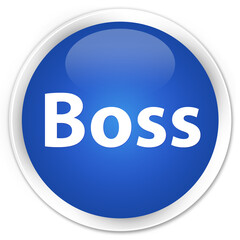 Boss premium blue round button