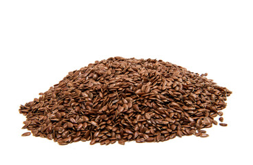  flax seeds isolated