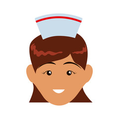 Nurse avatar profile vector illustration icon graphic design