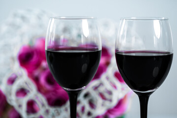 Red Wine and roses