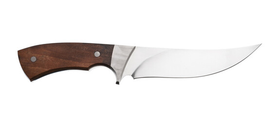 Hunting knife isolated on white