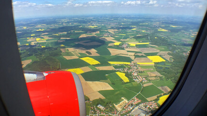 bird's eye-view of farmlands  © Lucky Dragon