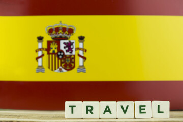 Obraz premium Spain Flag and Travel
