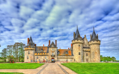 Fototapeta na wymiar Chateau de Sully-sur-Loire, on of the Loire Valley castles in France