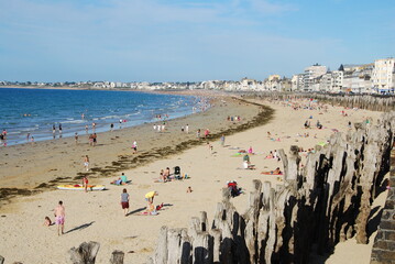 Grande Plage du Sillon et brise-lames, Saint-Malo